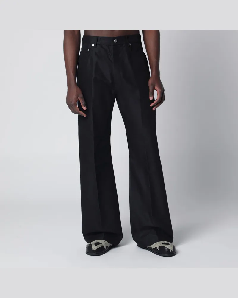 Rick Owens Schwarze Hose aus Baumwollmischung 
