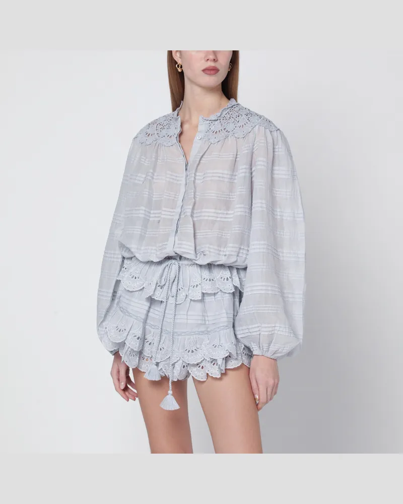 Isabel Marant Polly-Bluse aus Baumwolle mit Blumen-Spitze 