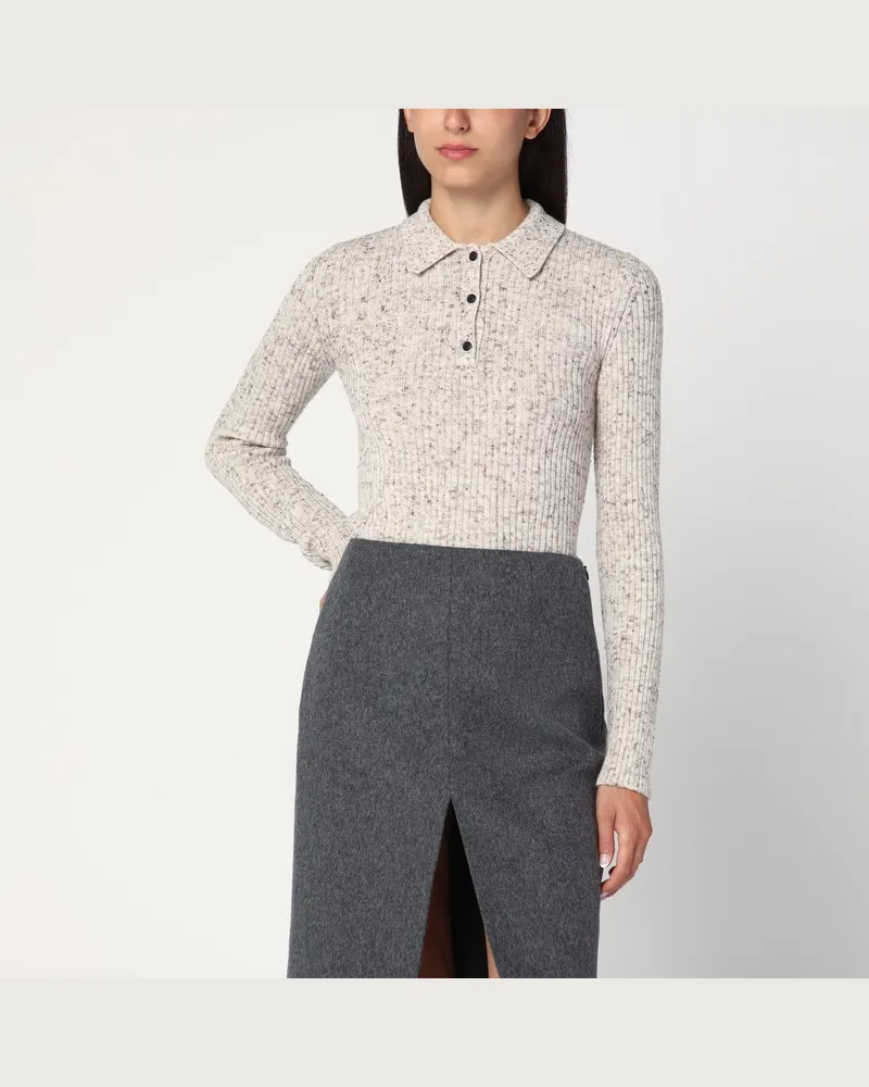 Prada Polo in Naturfarbe aus Wollmischung Braun