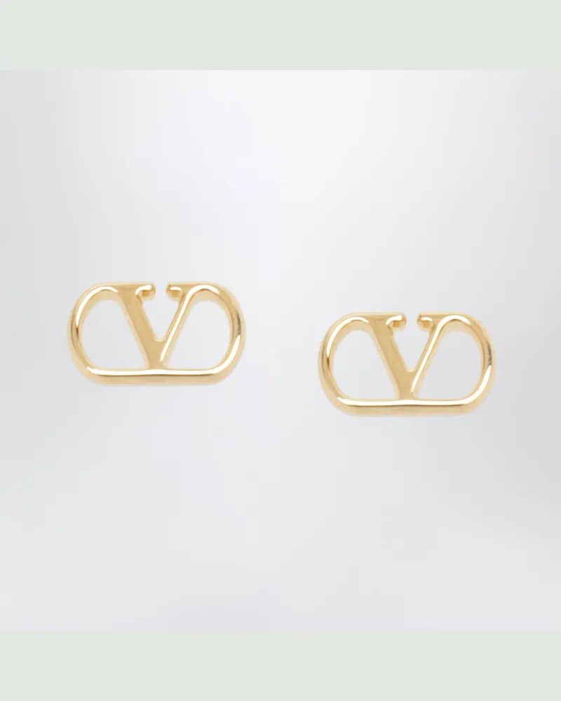 Valentino Garavani Goldfarbene VLogo Signature Ohrringe Metal