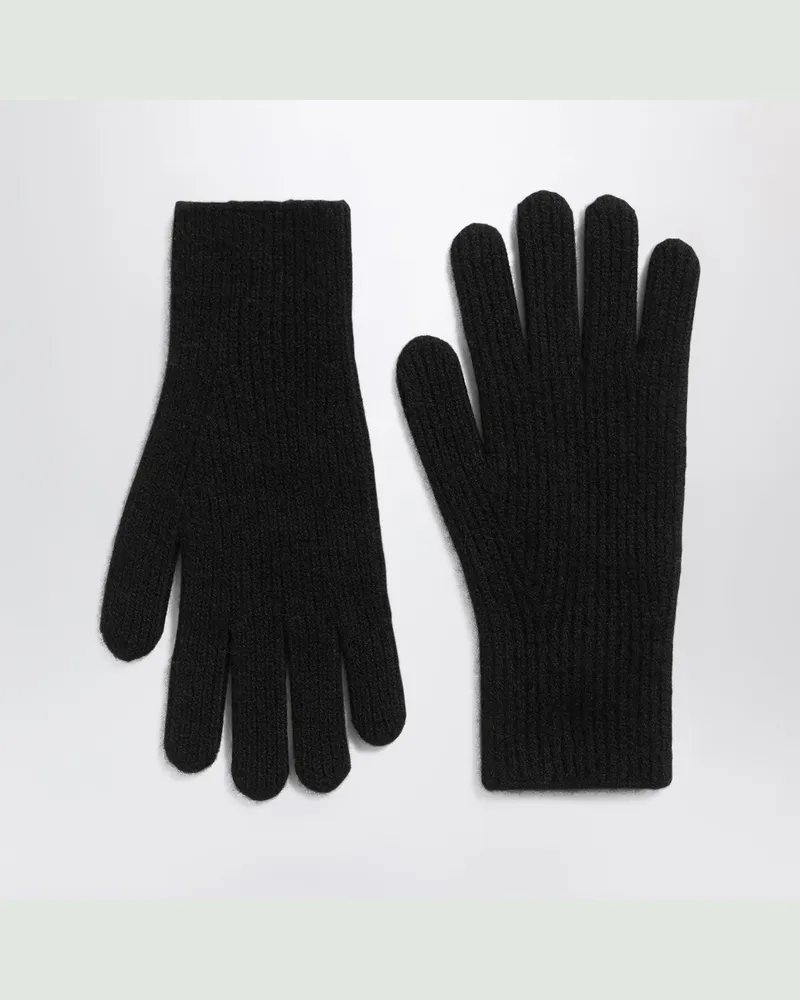 Totême Schwarze Kaschmirhandschuhe Black