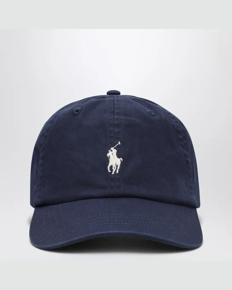 Ralph Lauren Marineblaue Baseballkappe aus Baumwolle 
