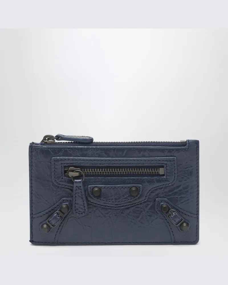 Balenciaga Langer Le City Kartenhalter und Münzetui in Blau 