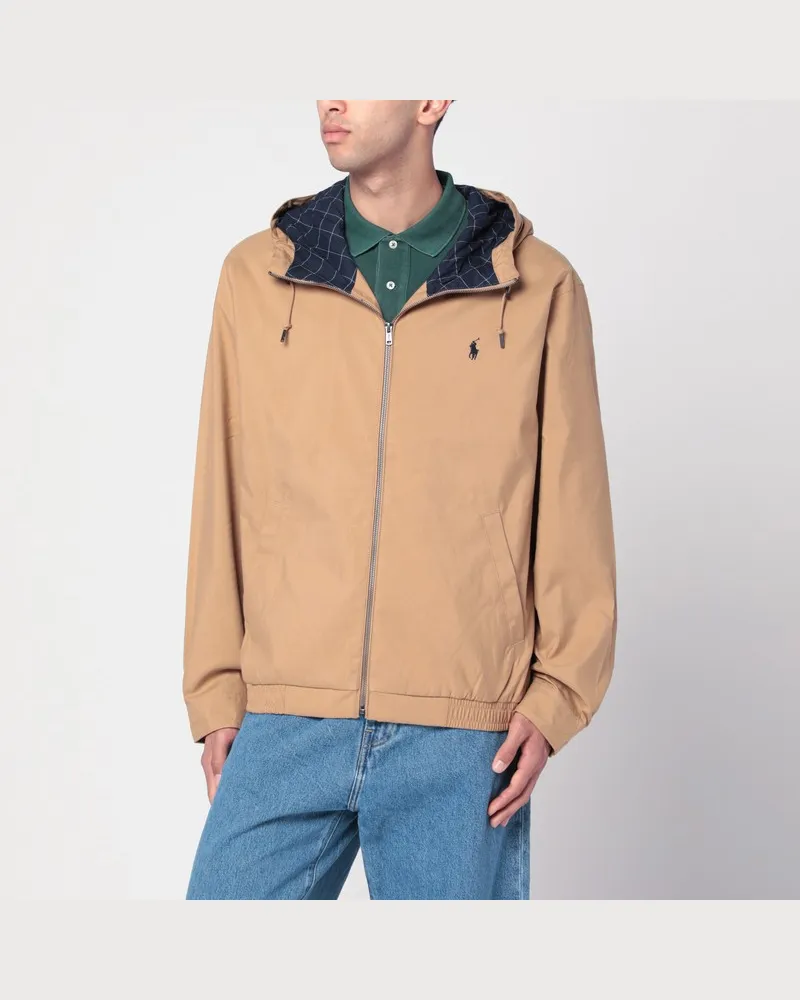 Ralph Lauren Reißverschlussjacke in Kamelbraun Beige