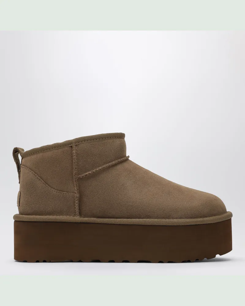 UGG Classic Ultra Mini Plateau-Stiefel in Light Bronze Brown