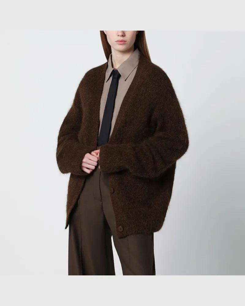 FRANKIE Shop Oversized Elland-Cardigan in Olivbraun Grün