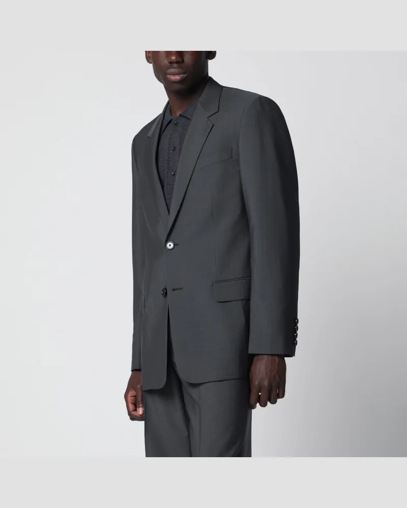 Valentino Garavani Einreihiges Sakko aus Woll-Mohair in Schwarz Black