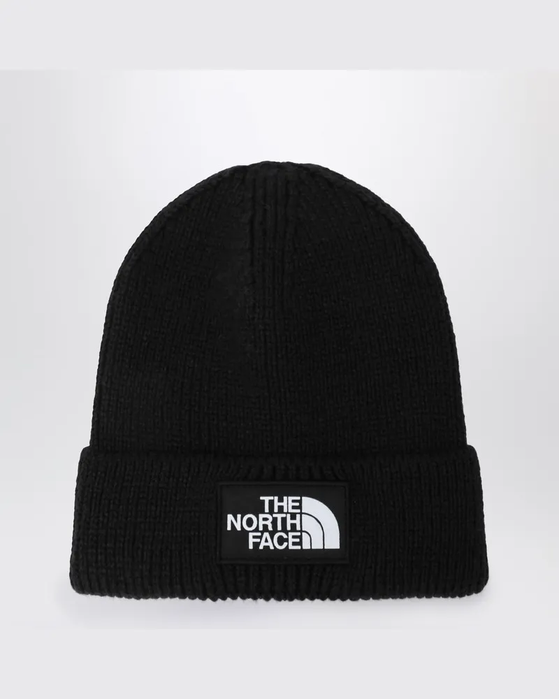 The North Face Schwarze Mütze mit Logo-Patch Schwarz