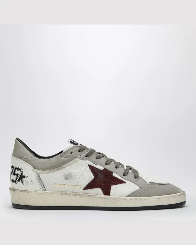 Golden Goose Ball Star Sneakers weiß/taupe/bordeaux White