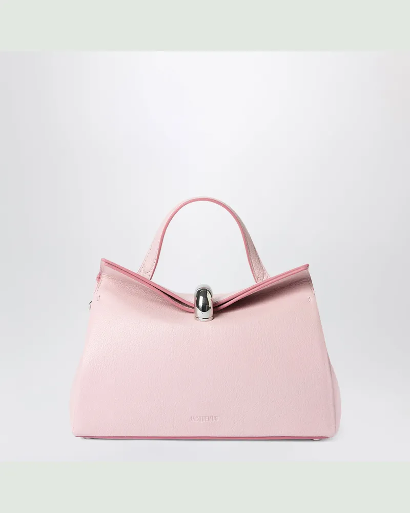 Jacquemus Le Petit Valérie Handtasche aus Leder, Hellrosa Pink