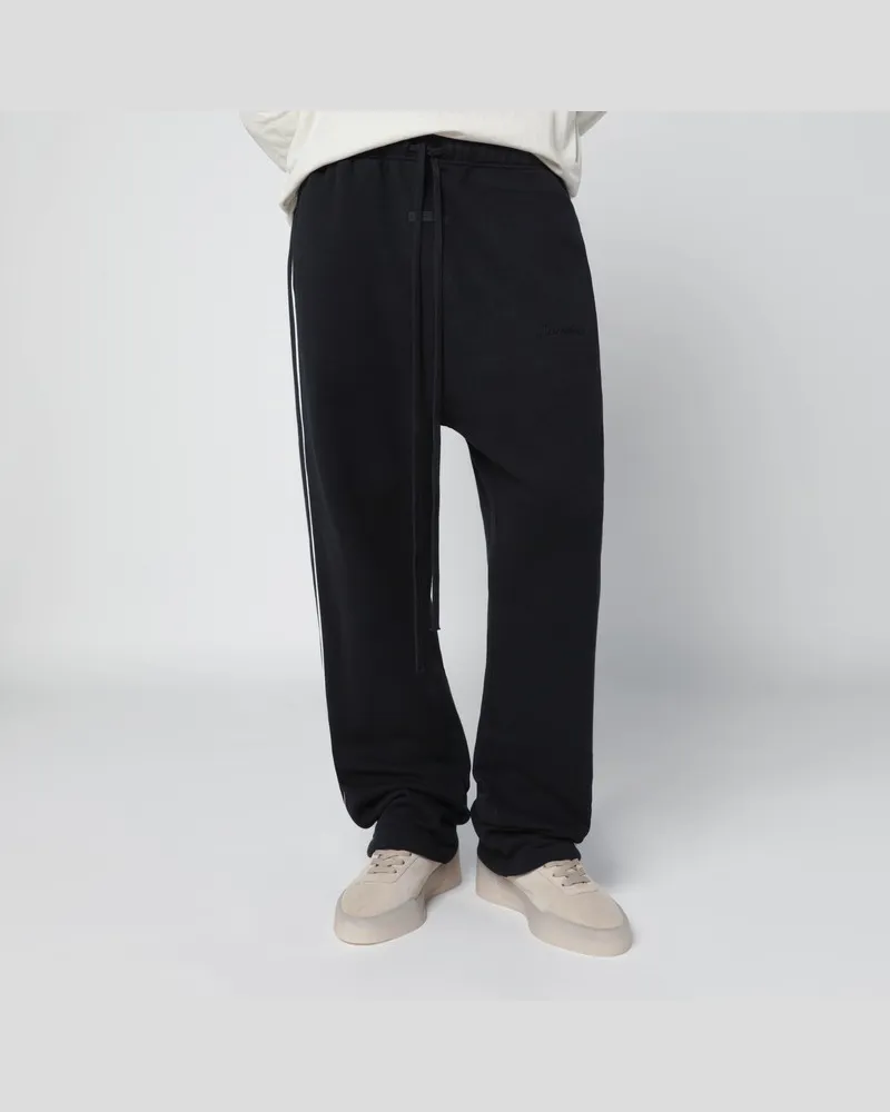 Fear of God Schwarze Jogginghose mit kontrastierenden Abschlüssen Schwarz