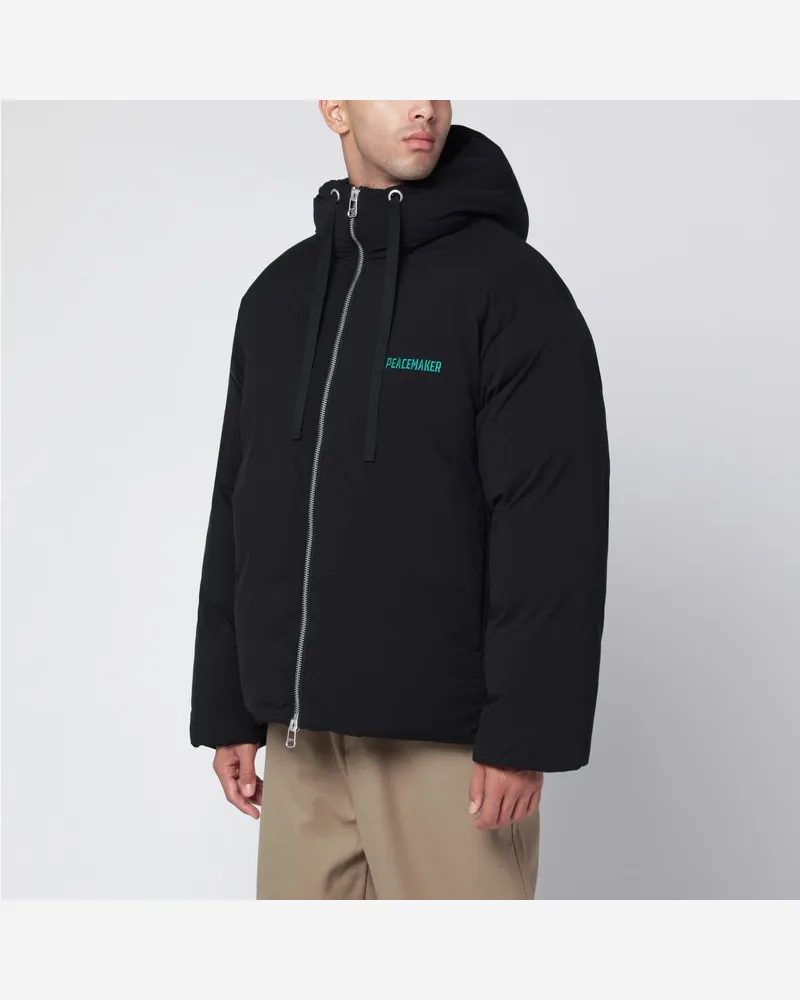 OAMC Schwarze Peacemaker Steppjacke mit Logo-Stickerei Schwarz
