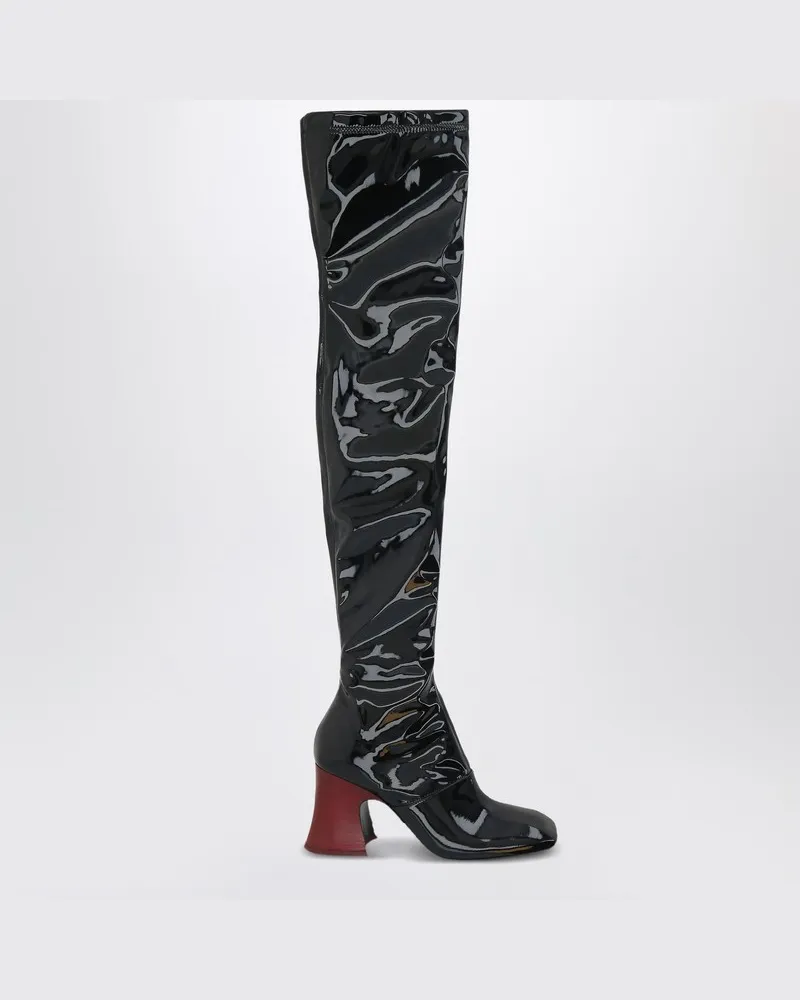 Chloé Janis Overknee-Stiefel in Schwarz Schwarz