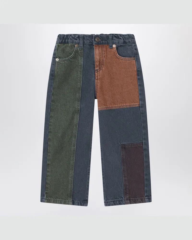 BOBO CHOSES Color-Block Jeans Multicolor