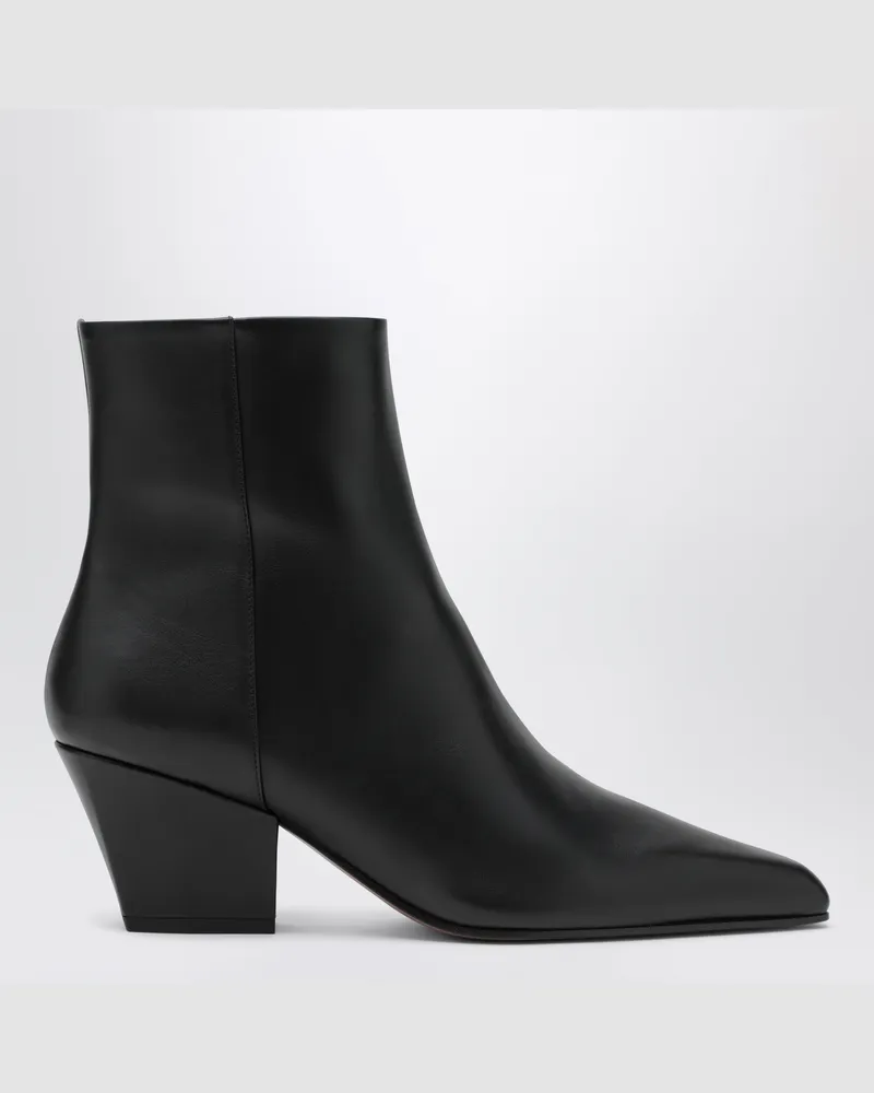 Paris Texas Jane ankle boots in black calfskin leather Black