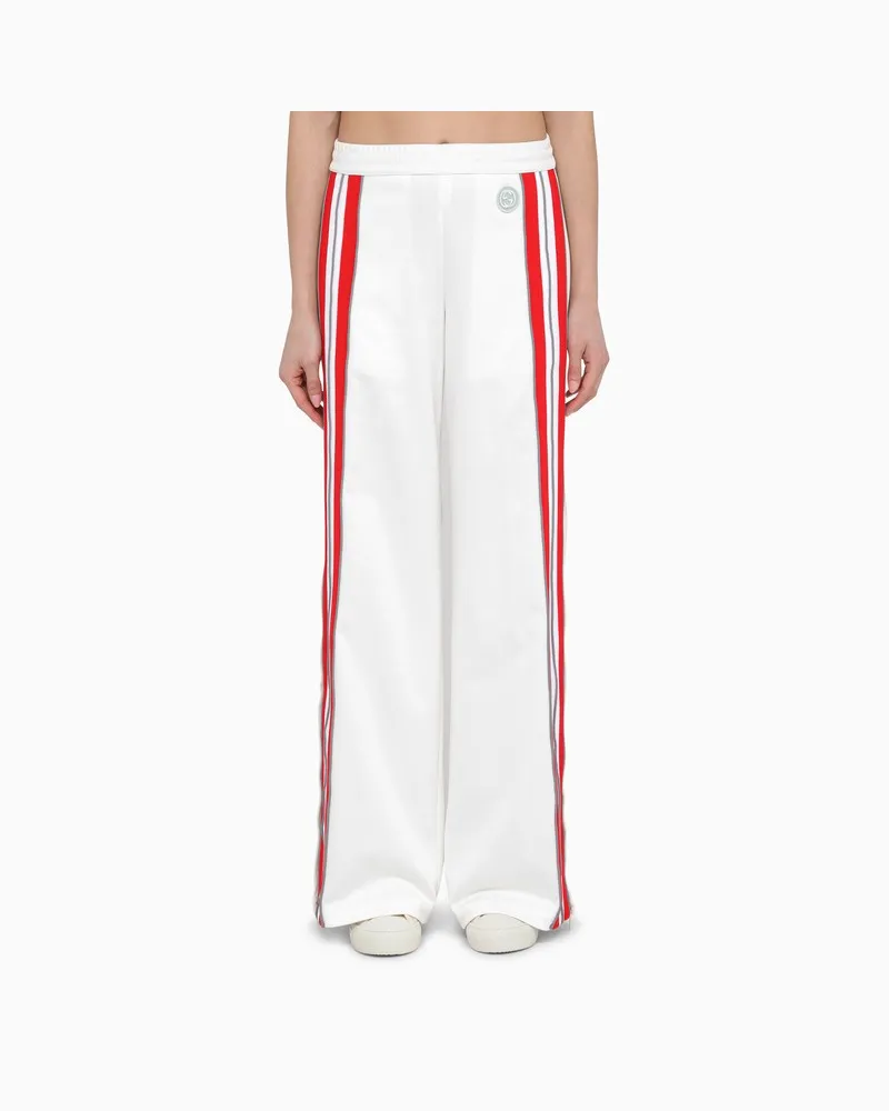 Gucci Jogginghose aus Funktionsjersey weiß/grau Weiß