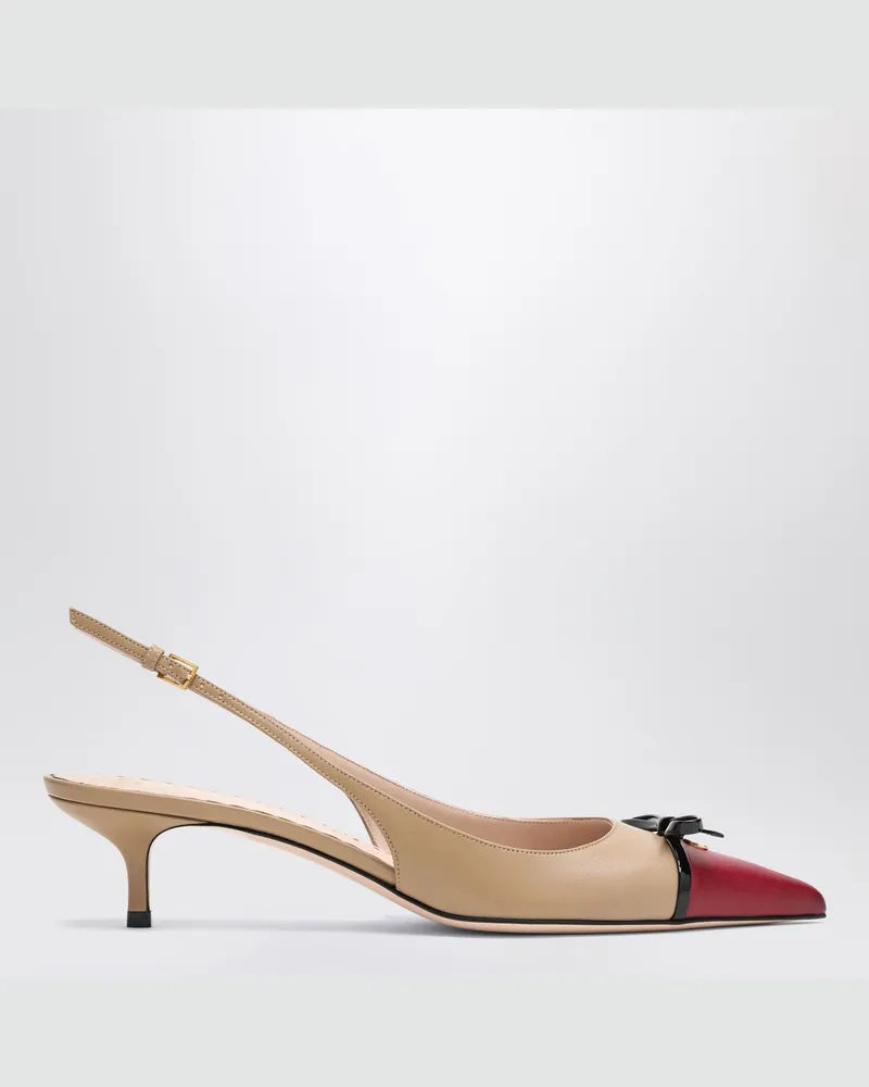 Valentino Garavani Slingback Bepointy 60MM beige/bordeaux Beige