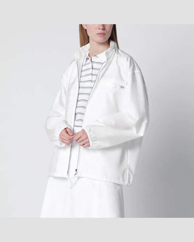Prada Leichte Jacke aus weißem Re-Nylon White