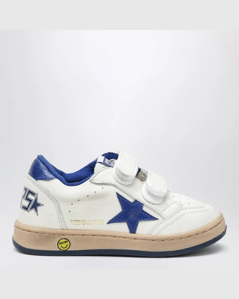 Golden Goose Ball Star Sneaker in Weiß/Blau Blue