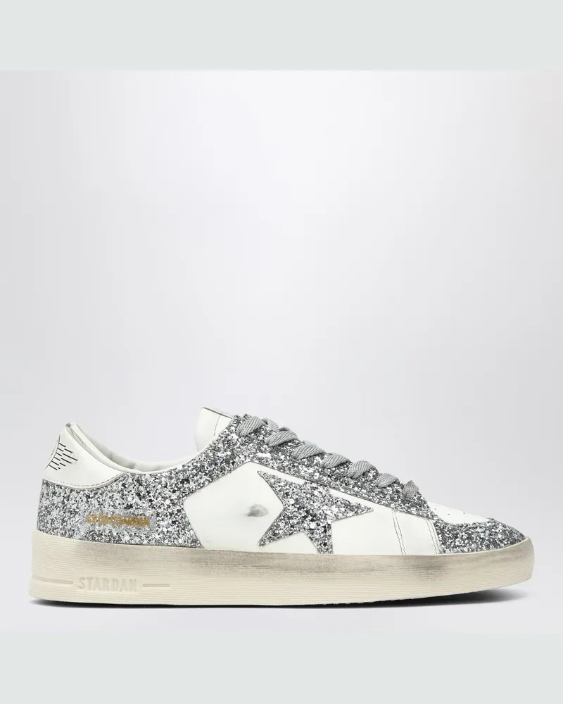 Golden Goose Stardan Sneakers Weiß/Silber glitter Metal