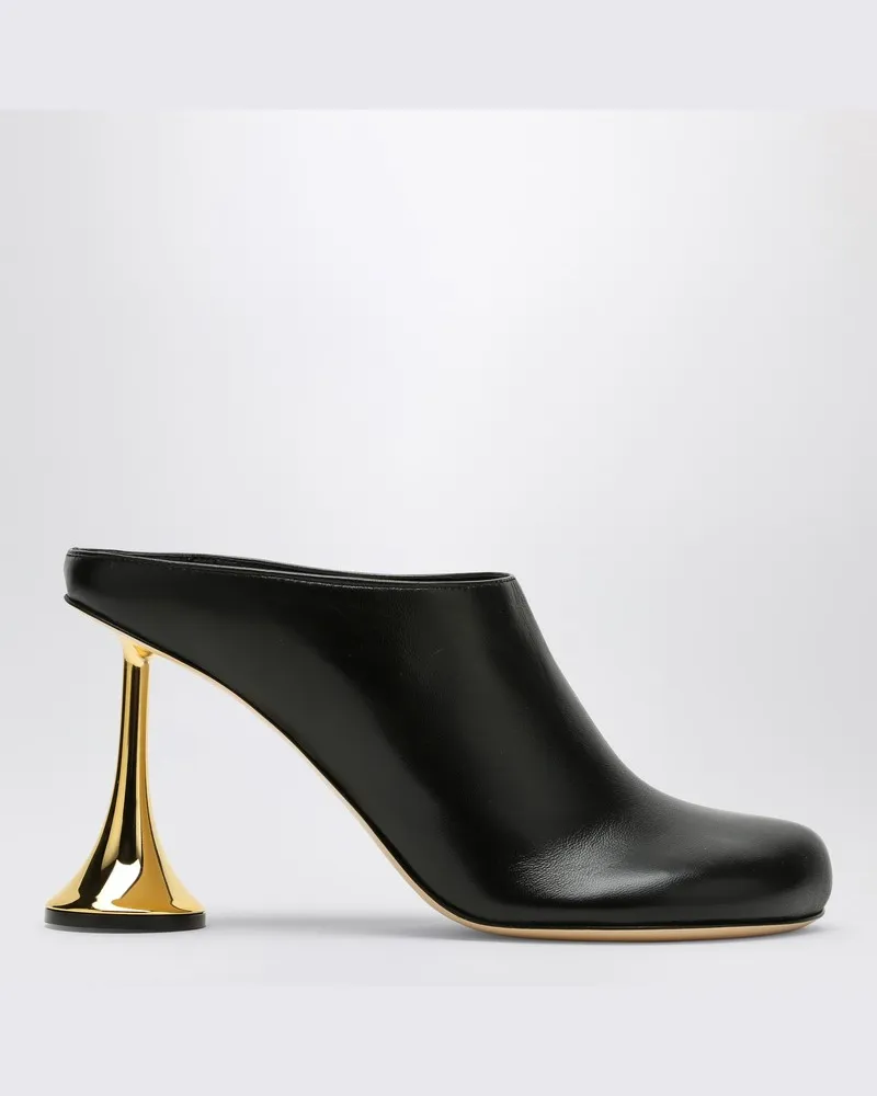 COPERNI Schwarzer Orchestra Closed Mule Heel aus Leder Schwarz