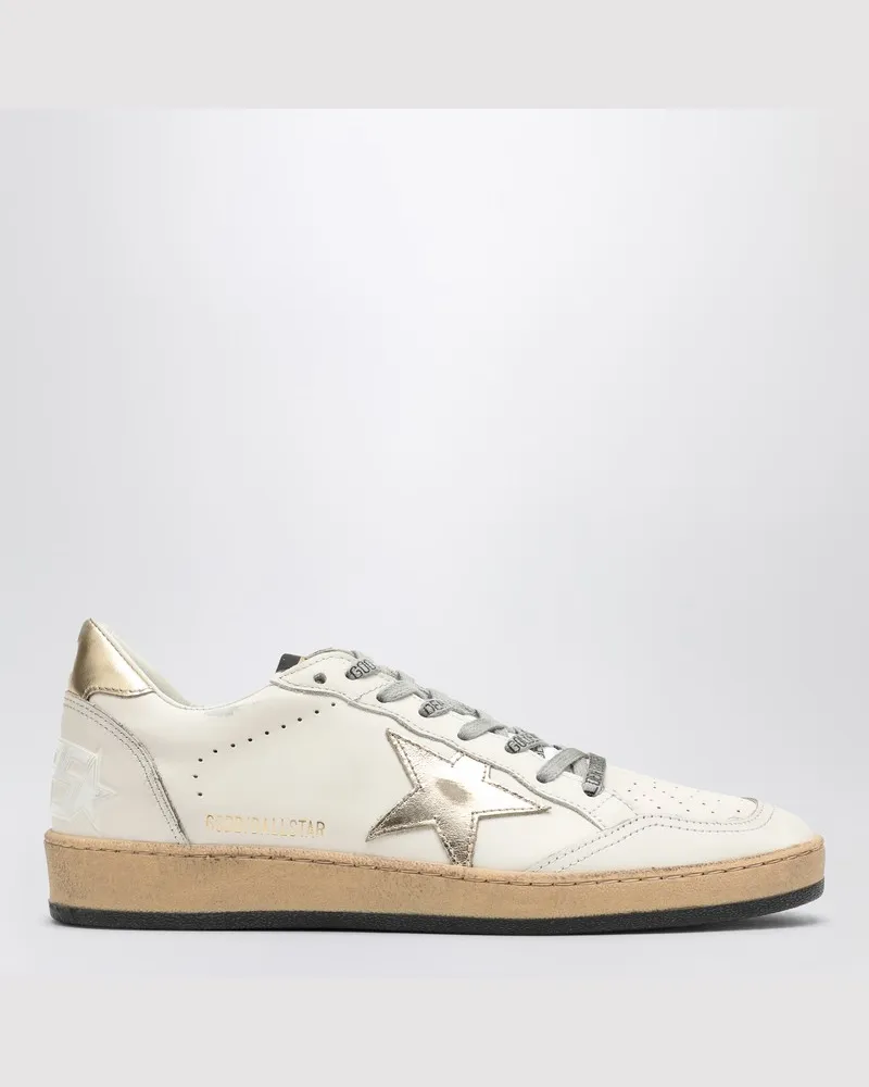 Golden Goose Sneaker Ball Star weiß latte/gold Weiß