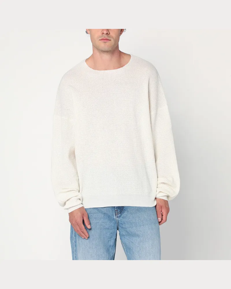 Fear of God Wolkenweißer Pullover aus Nylonmischung White