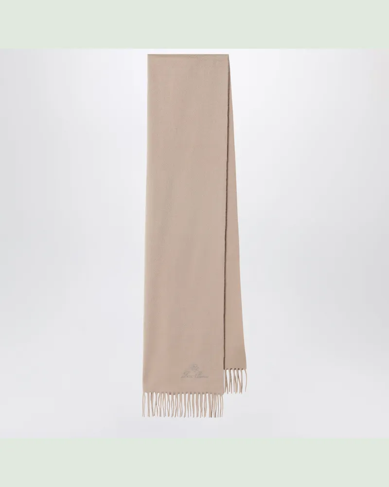 Loro Piana Goldbeiger Kaschmirschal Beige