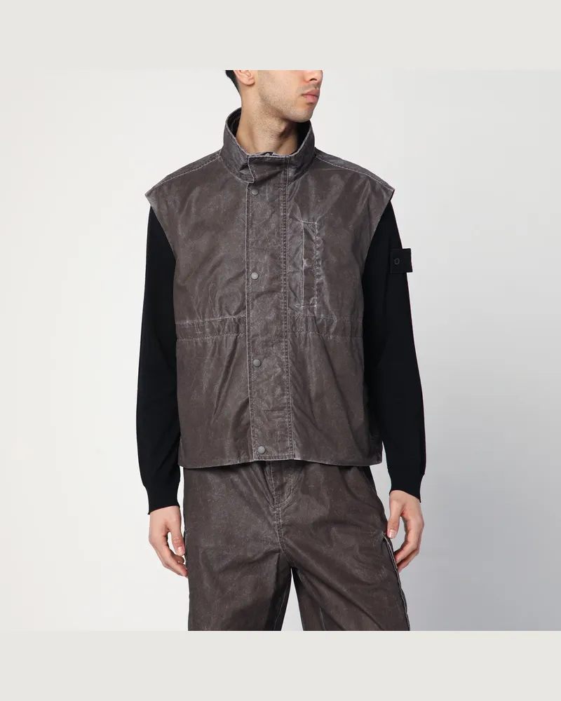 Our Legacy Firm braune Weste mit Vintage-Effekt Brown