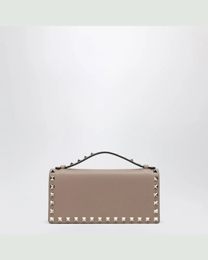 Valentino Garavani Rockstud pink powder chain wallet Pink