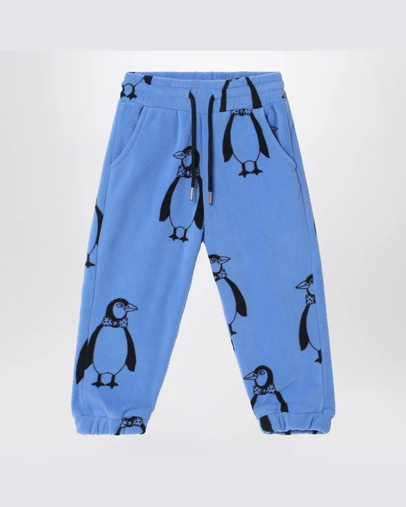 Mini Rodini Blaue Jogginghose mit Pinguinen Blau