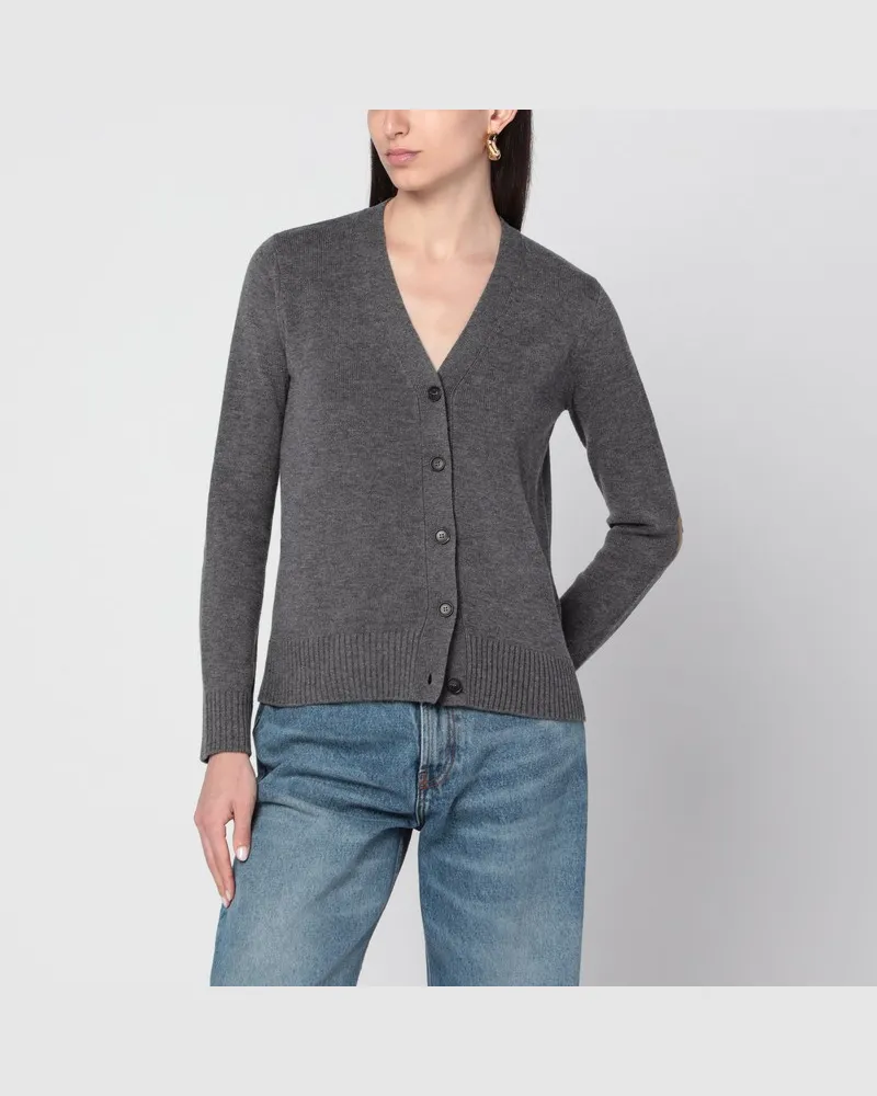 Max Mara Grauer Wollcardigan Grau