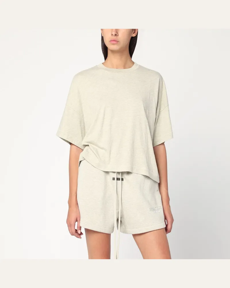 Fear of God Weites greiges T-Shirt aus Baumwollmischung Grau