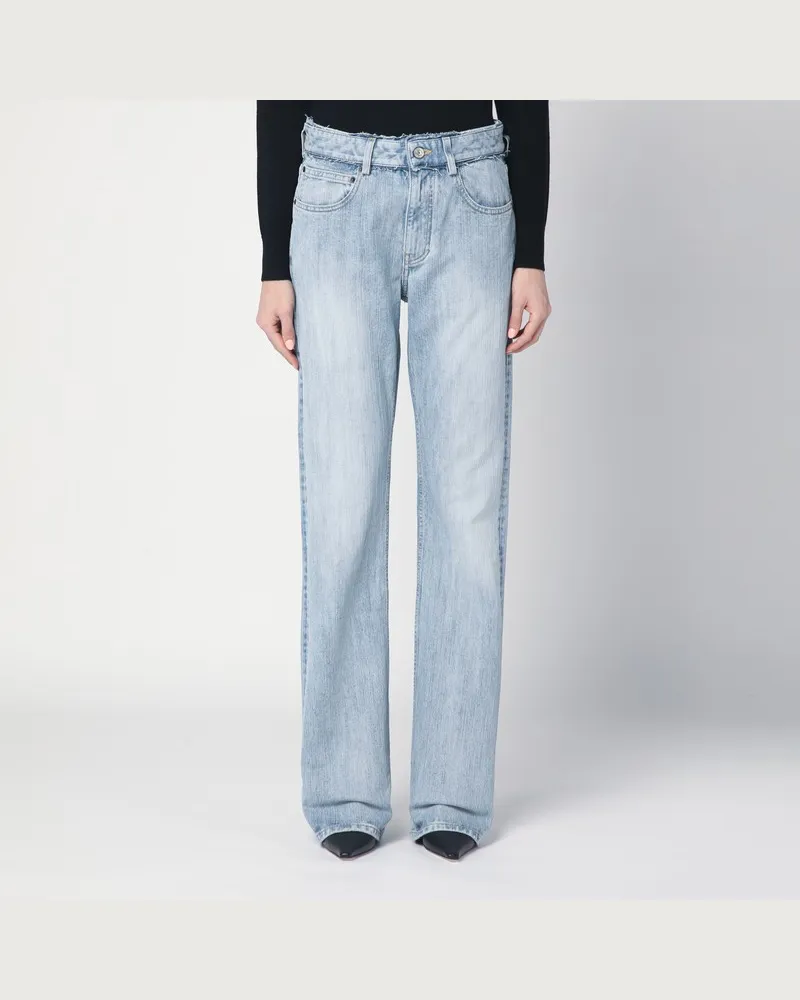 Balenciaga Hellblaue Jeans mit niedriger Taille Hellblau