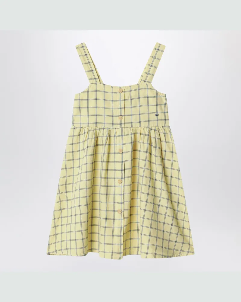 BOBO CHOSES Gelbes Kleid mit Karomuster Yellow