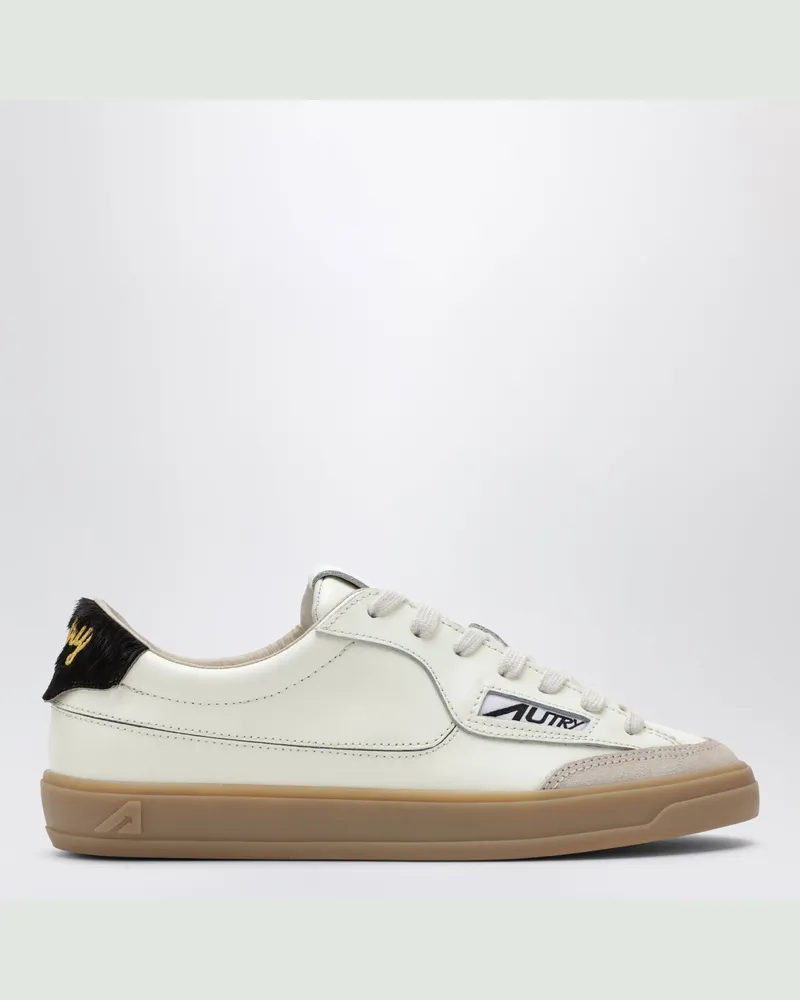 AUTRY Marshmallow/braune Windscape Low Sneakers aus Leder White