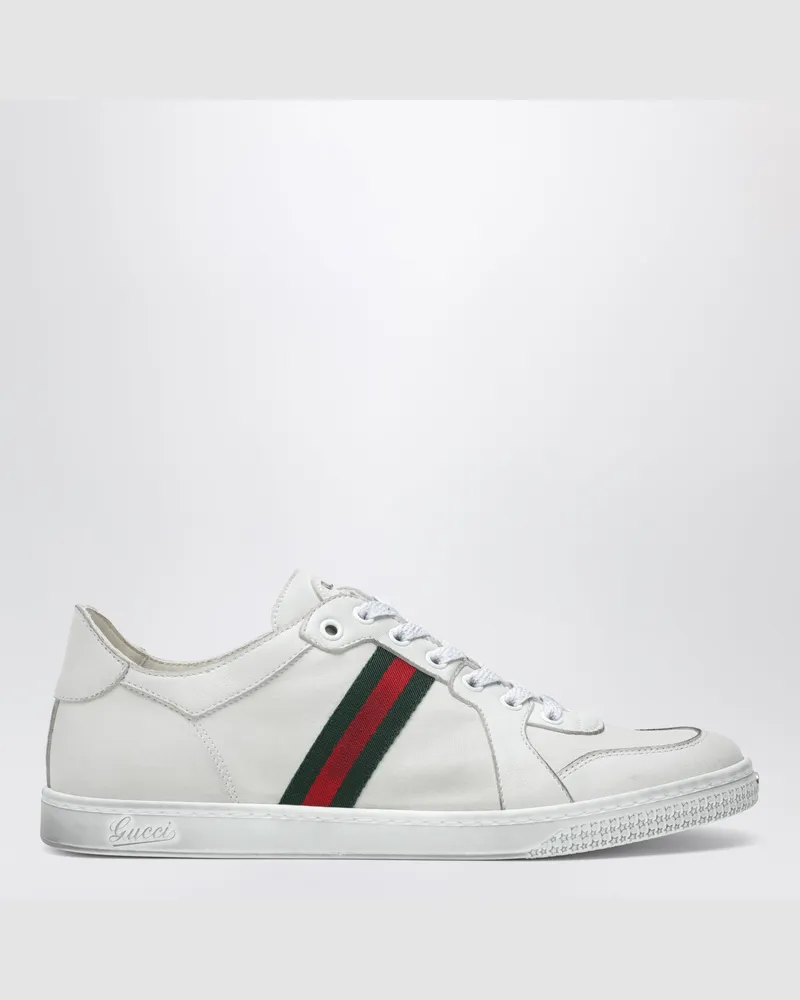 Gucci Niedriger Stretch Sneakers weiß White