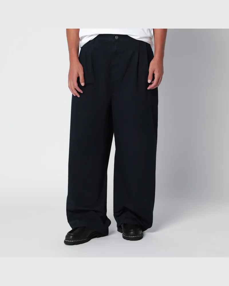 Carhartt WIP Brockman Hose dunkelblau aus Baumwolltwill Blue