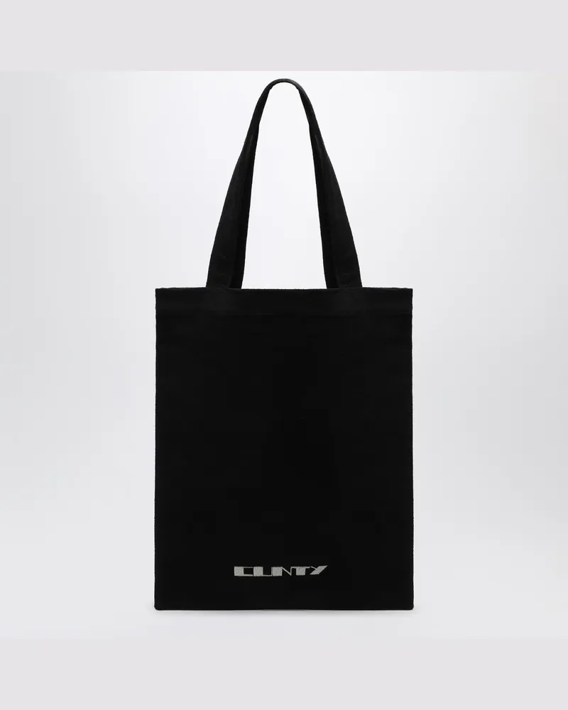 DRKSHDW by Rick Owens Schwarze Leinentasche Black