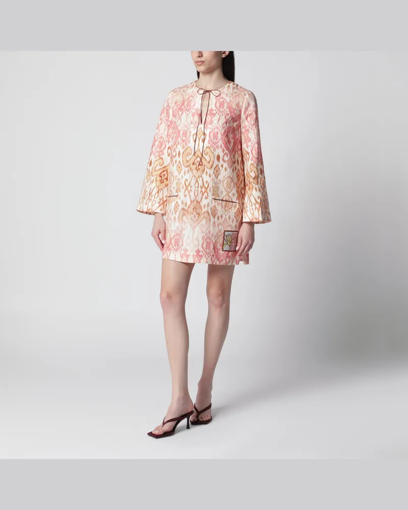 Zimmermann Rosa Aster Tunika-Minikleid Pink