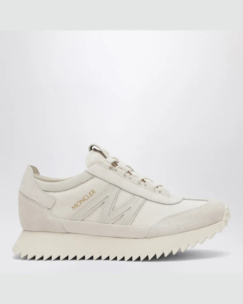 Moncler Pacey2 Sneaker aus beigem Canvas und Leder Beige