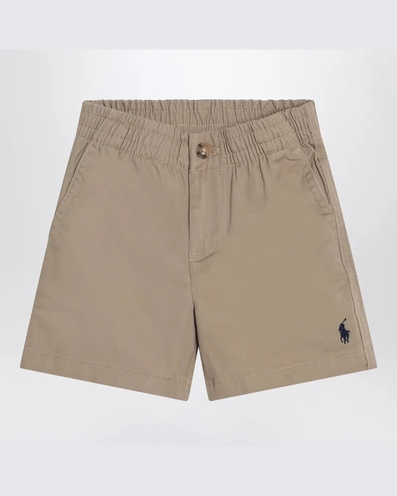 Ralph Lauren Kaki-farbene Bermuda-Shorts aus Baumwolle Beige