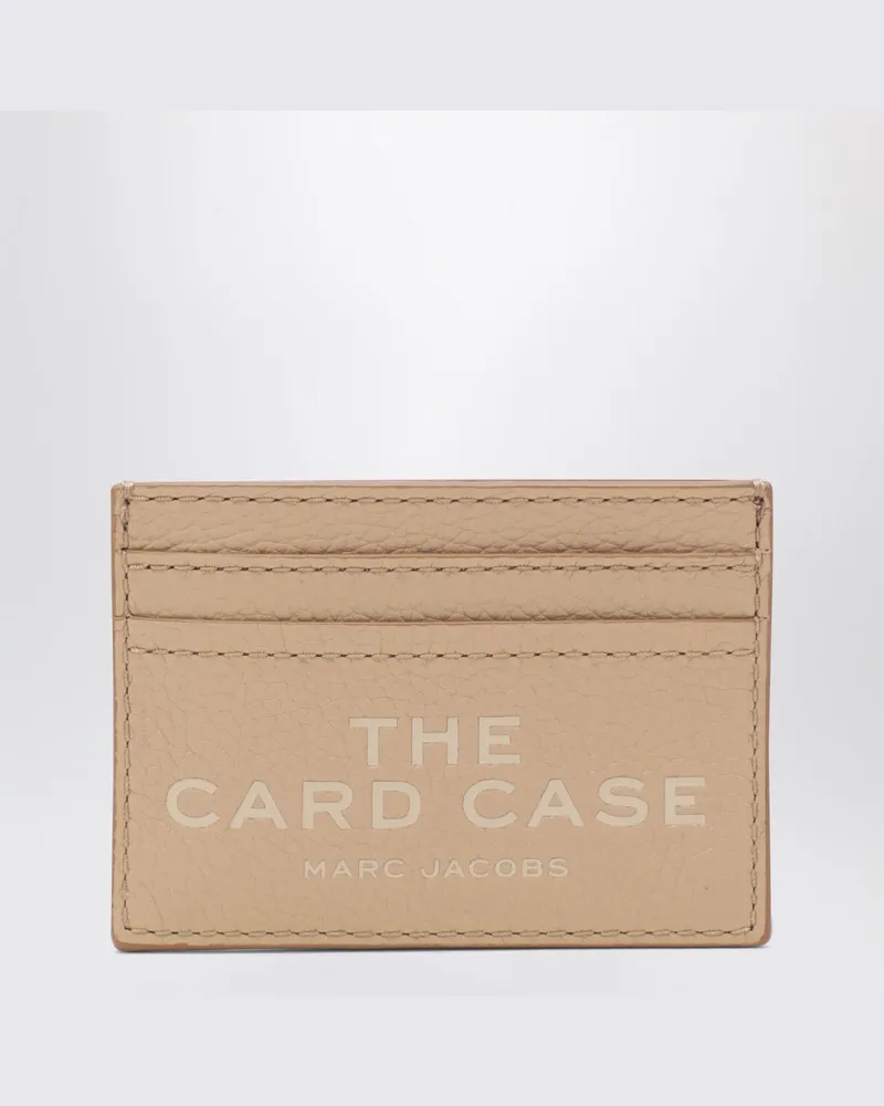 Marc Jacobs Kartenetui aus camelbraunem Vollnarbenleder 