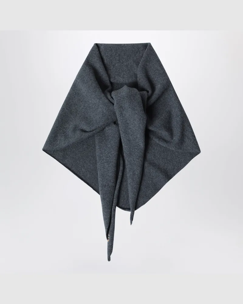 extreme cashmere Grauer dreieckiger Schal aus Kaschmir Grey