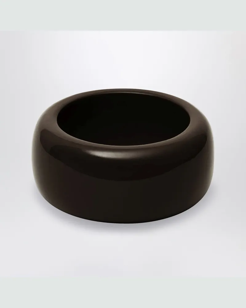 FRANKIE Shop Glänzendes TFS-Armband in Braun Brown