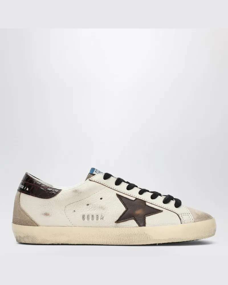 Golden Goose Sneaker Super Star Weiß/Beige/Braun Weiß