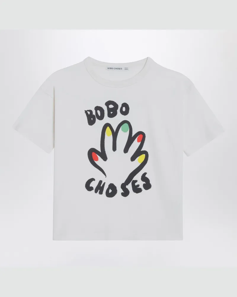 BOBO CHOSES Weißes T-Shirt mit Logodruck White