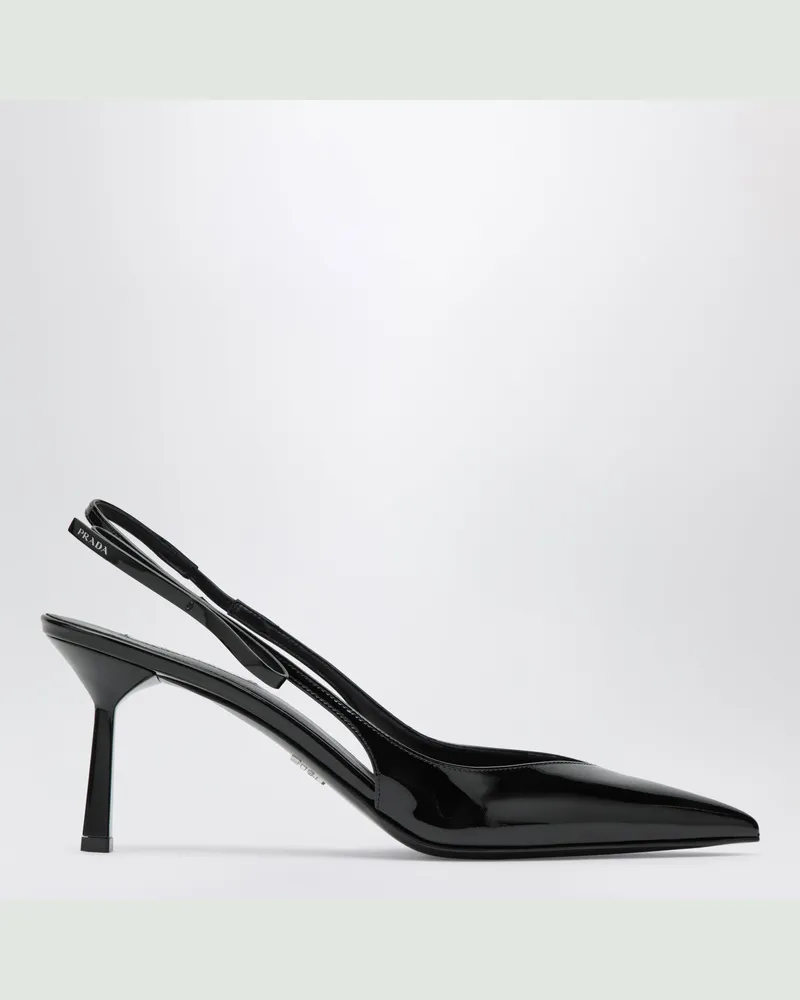 Prada Schwarze Lackleder-Pumps Black