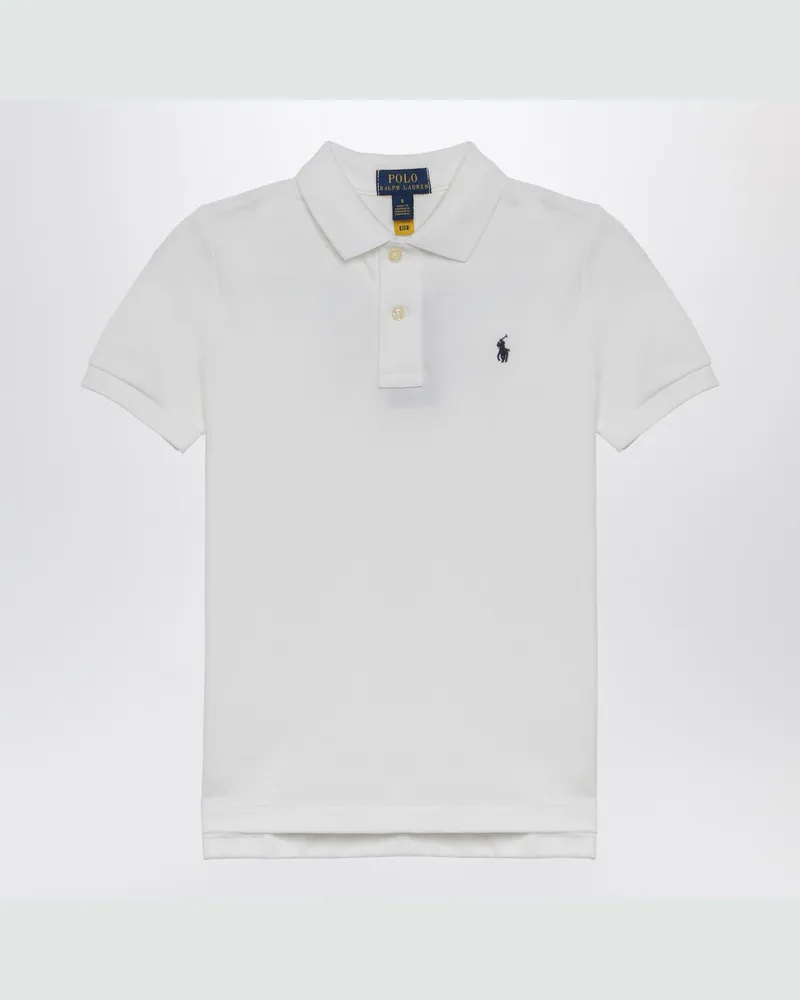 Ralph Lauren Weißes Poloshirt aus Baumwolle mit Logo White