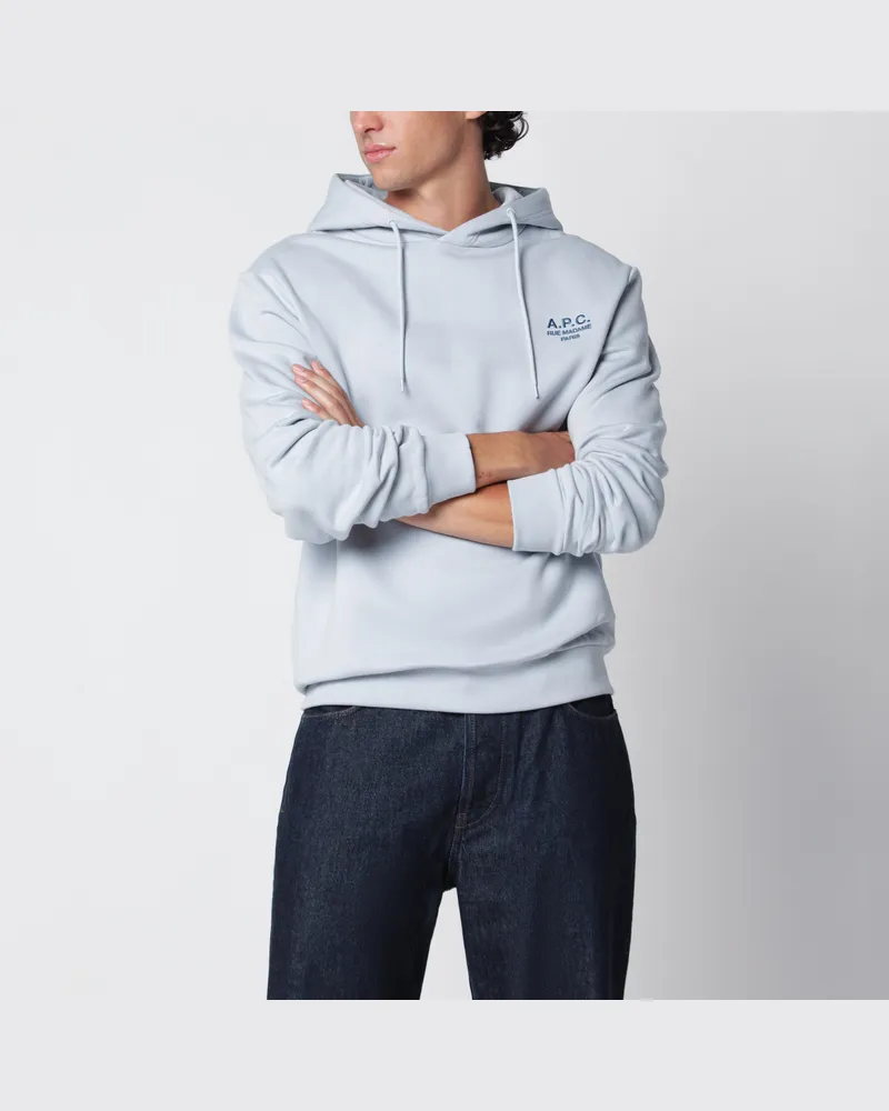 A.P.C. Blauer Baumwollhoodie Light